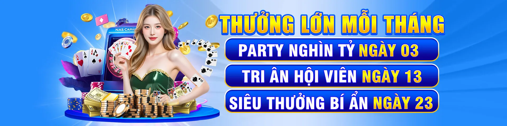 Hình ảnh chính giới thiệu các chương trình khuyến mãi hấp dẫn tại xin888 nổ hũ